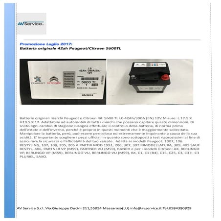 Batteria Auto 50Ah Per Citroen C3 I 1.1/1.4/1.6 Benzina 2002-2009 - 470A CCA - Garanzia 12 Mesi - Foto 9