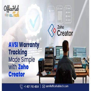 AVSI Warranty Tracking Made Simple with Zoho Creator.pdf