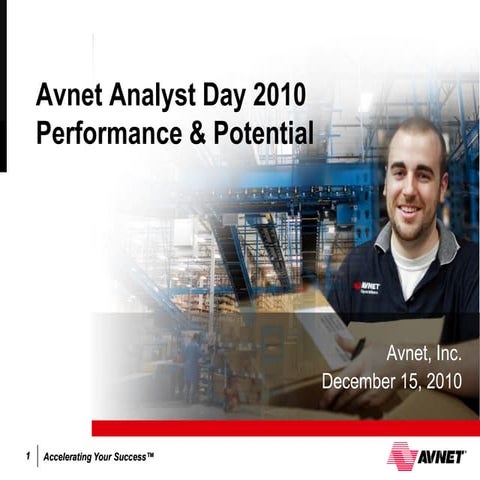 Avnet Analyst Day 2010 Presentation 6 Summary
