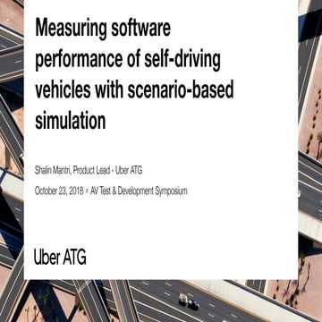 Measuring Software Performance of Self-Driving Vehicles with Scenario-Based S...