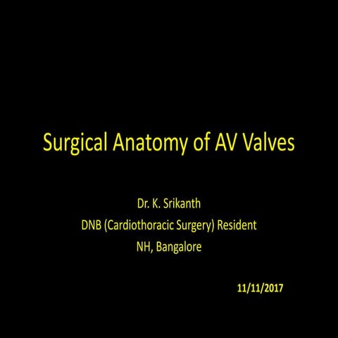 Atrioventricular valves (Mitral and Tricuspid) - Surgical anatomy 