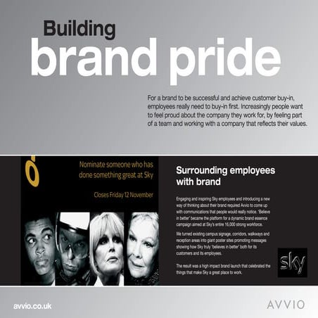 Avvio Brand And Values Case Studies