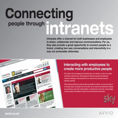 Avvio Intranets Case Studies