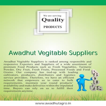Awadhut Vegitable Suppliers Maharashtra India