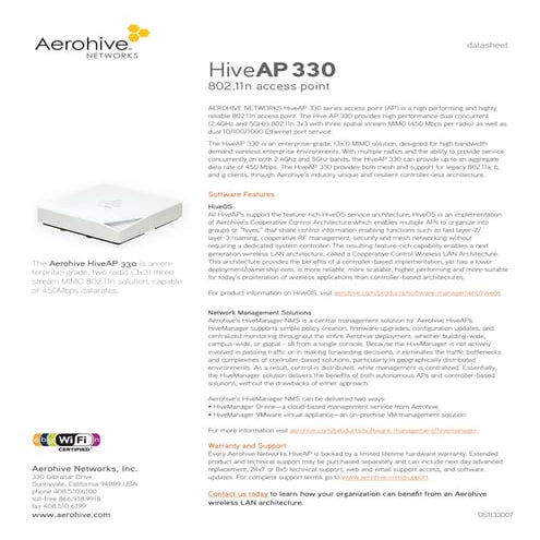 Aerohive AP 330