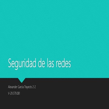 Seguridad de las Redes