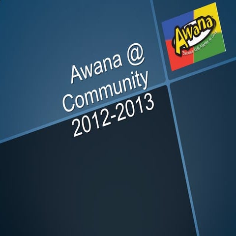 Awana 2012 2013 year in pics