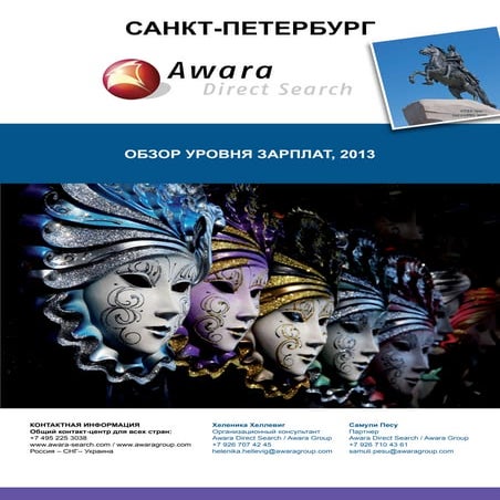 Обзор уровня заработных плат в Санкт-Петербурге в 2013 году