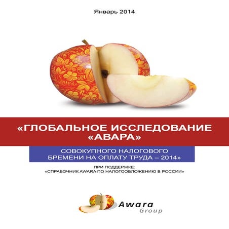 Исследование Совокупного Налогового Бремени на Оплату Труда – 2014
