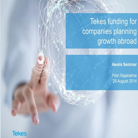 Awara legal seminar. Tekes funding 27.08.2014