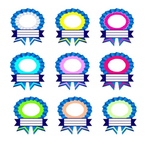 Ribbon Designs for Recognition Day | DOCX