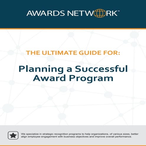 Awards Network Award Program Planning Guide