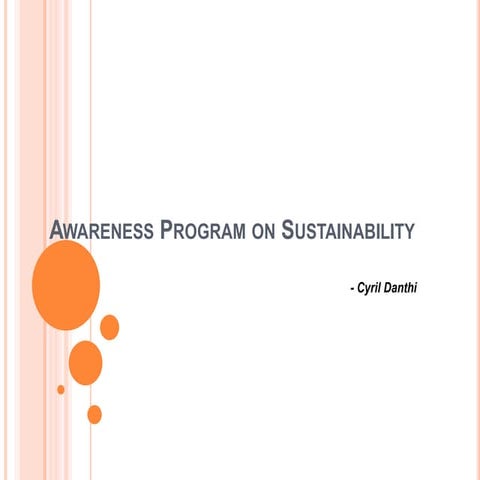 Awareness Sustainability & Sustainability Reporting 