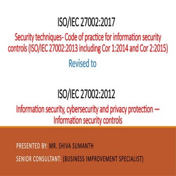 Awareness Training for Revision of ISO-IEC 27002-2017 to ISO-IEC 27002-2022.pptx