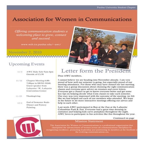 Awc november newsletter