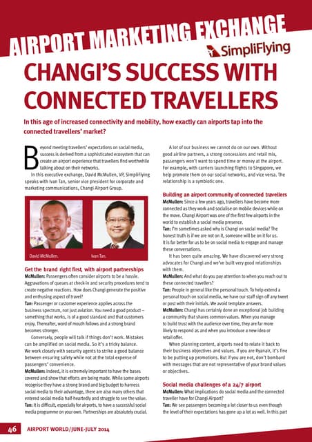 Airport Marketing Exchange: Changi’s Success With Connected Travellers