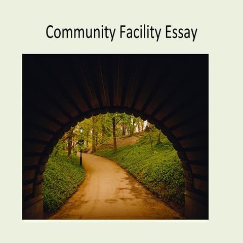 Community Facilty Paragraph