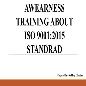 ISO 9001 2015 Management Review Presentation | PPT