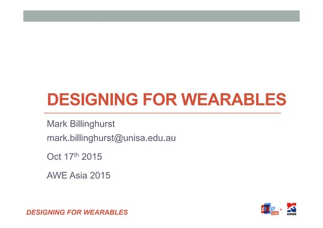 Designing for Wearables