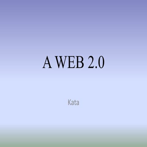 Mi a web 2 | PPTX