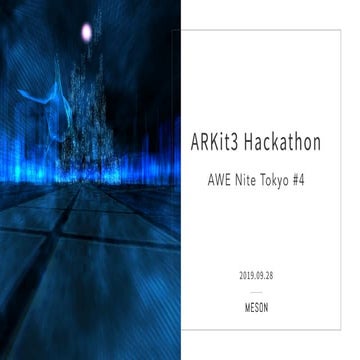 AWE Nite ARKit3 Hackathon