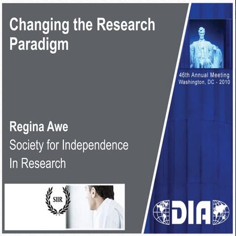 Changing the Medical Research Paradigm
