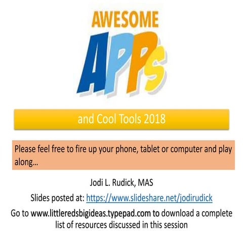 Awesome Apps 2018 - Marketing