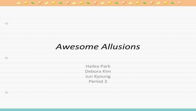 Allusion Examples For Kids
