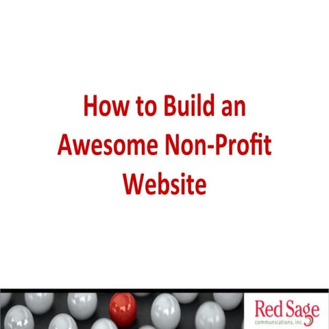 How to Build an Awesome Non-Profit Website