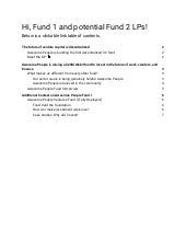 Awesome People Ventures - Fund 2 Memo - VC Pitch Deck Example
