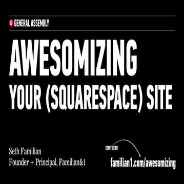 Awesomizing your Squarespace Website