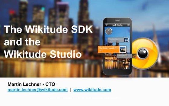 The Wikitude SDK and the Wikitude Studio
