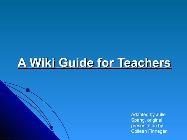 Awikiguideforteachers