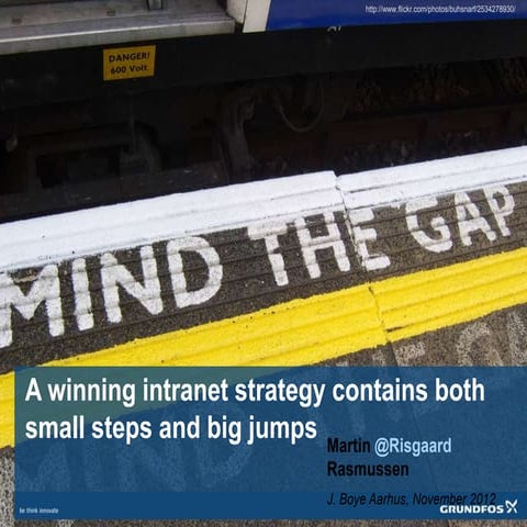 J. Boye 2012 Aarhus - Mind the gap when developing your intranet