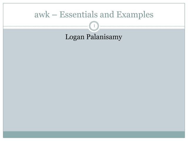 Sed awk 101 hacks pdf free
