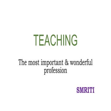 #Awonderful profession/ #Teaching small children/ #Teacher