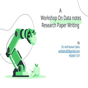A Workshop On Data notes Research Paper Writing.pptx
