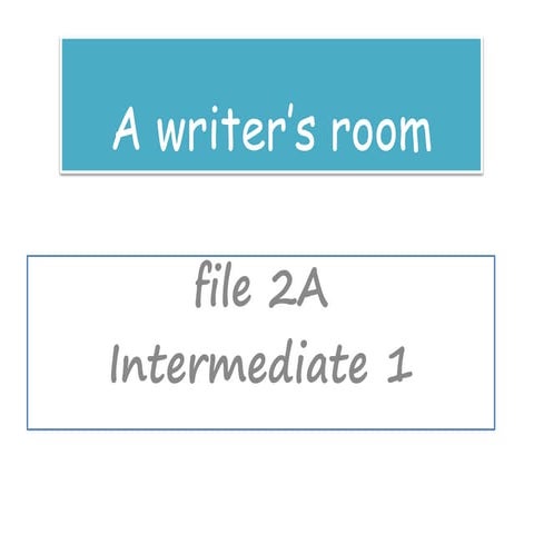 A writers room 2A