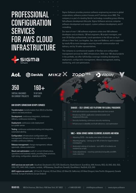Professional configuration services for AWS Cloud Infrastrusture 