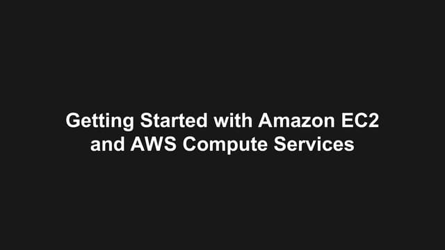 Learn about amazons AWS-EC2 instances ppt