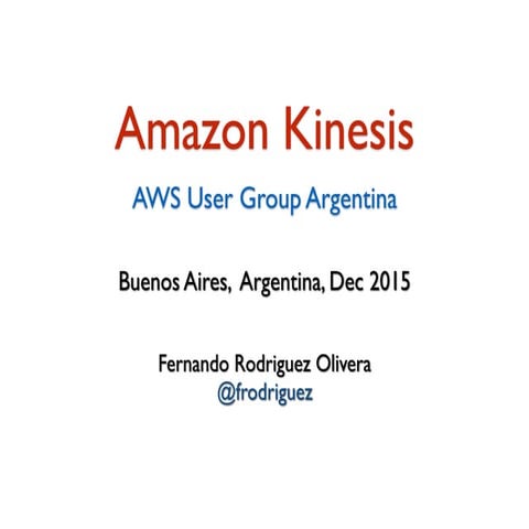 AWS Kinesis Streams