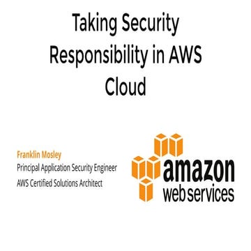 Taking Security Responsibility in the AWS Cloud