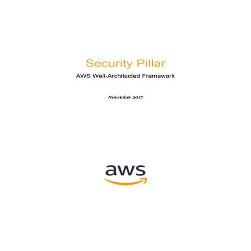 Aws security-pillar