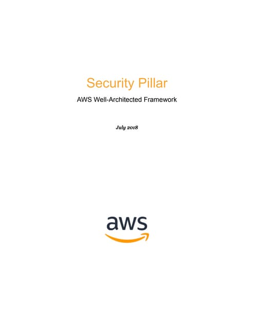 Aws security-pillar