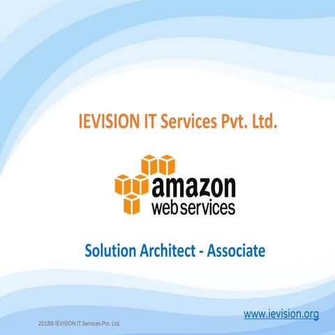 AWS Solution Architect Associate Training Course| AWS Certification -ievision