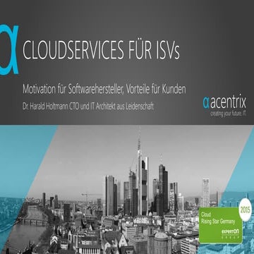 CLOUDSERVICES FÜR ISVs