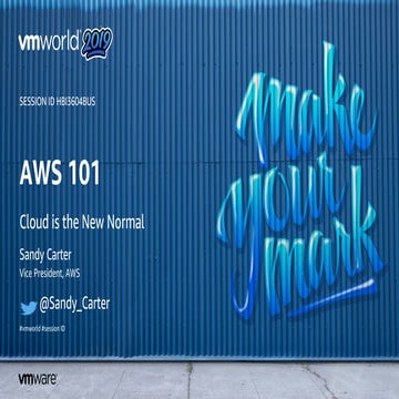 AWS101  Cloud is the New Normal 