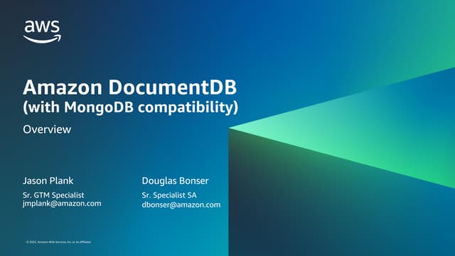 【AWS】Amazon DocumentDB (with MongoDB compatibility).pdf