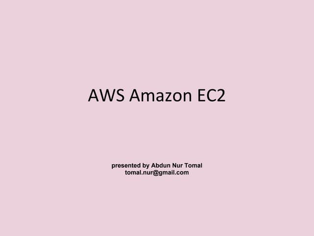 Aws amazon ec2