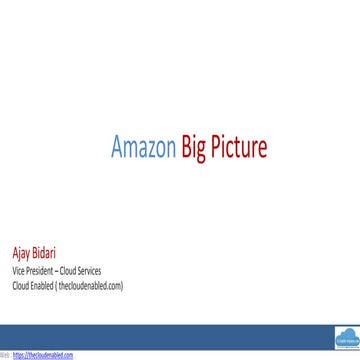 Aws big picture_overview